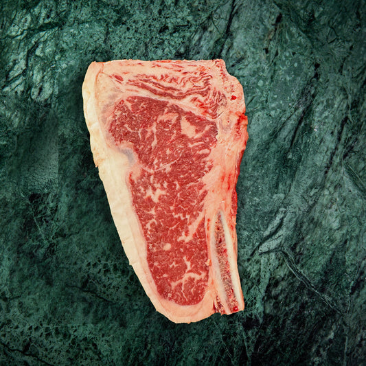 Australian Wagyu 6 - 7MB Beef Bone In Striploin Steak - Prime Gourmet Online