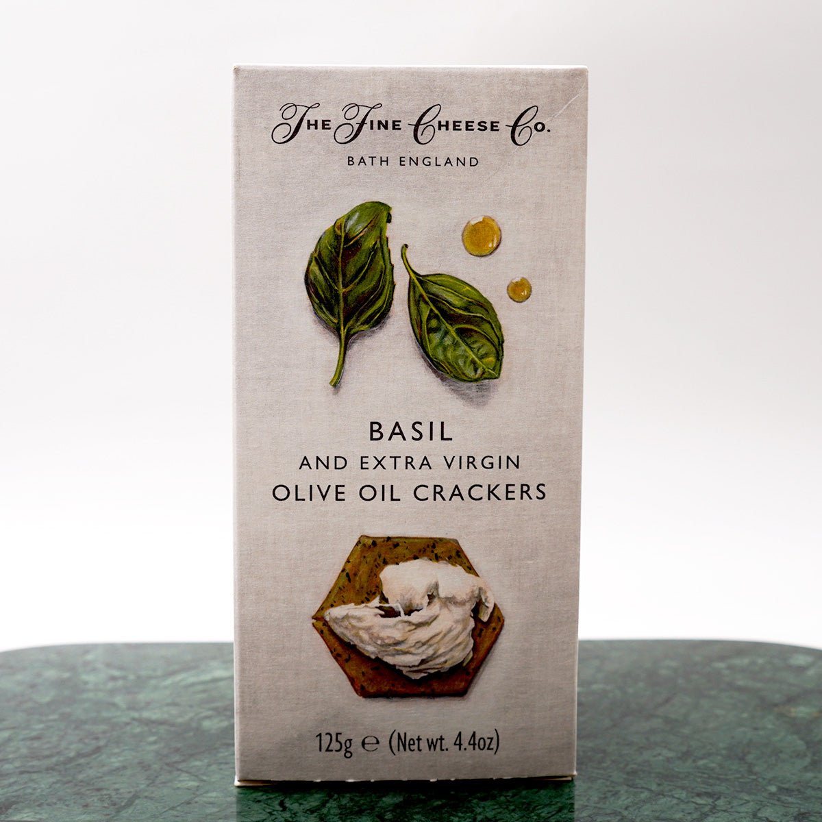 Basil & Extra Virgin Olive Oil Crackers 125g - Prime Gourmet Online