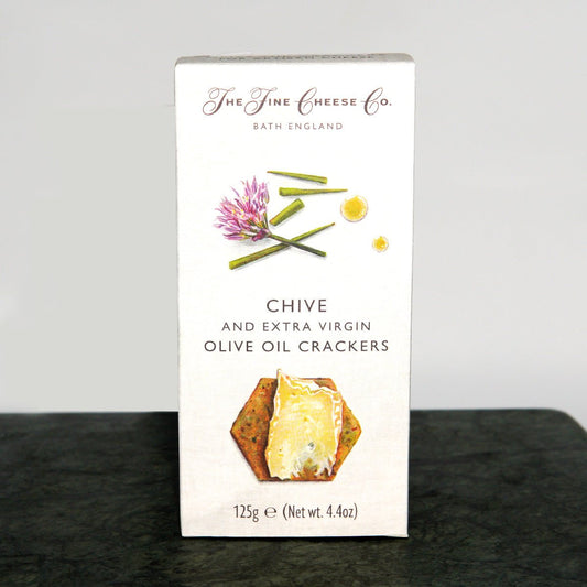 Chive & Extra Virgin Olive Oil Crackers 125g - Prime Gourmet Online