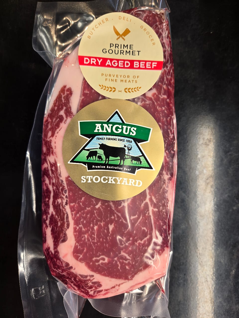 Dry Aged Australian Black Angus Beef Boneless Ribeye Steak - Prime Gourmet Online