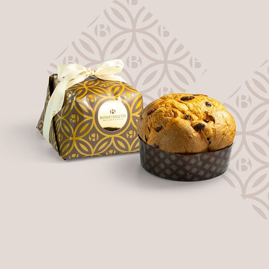 Panettone with Chocolate Drops Hand Wrapped 1kg - Prime Gourmet Online