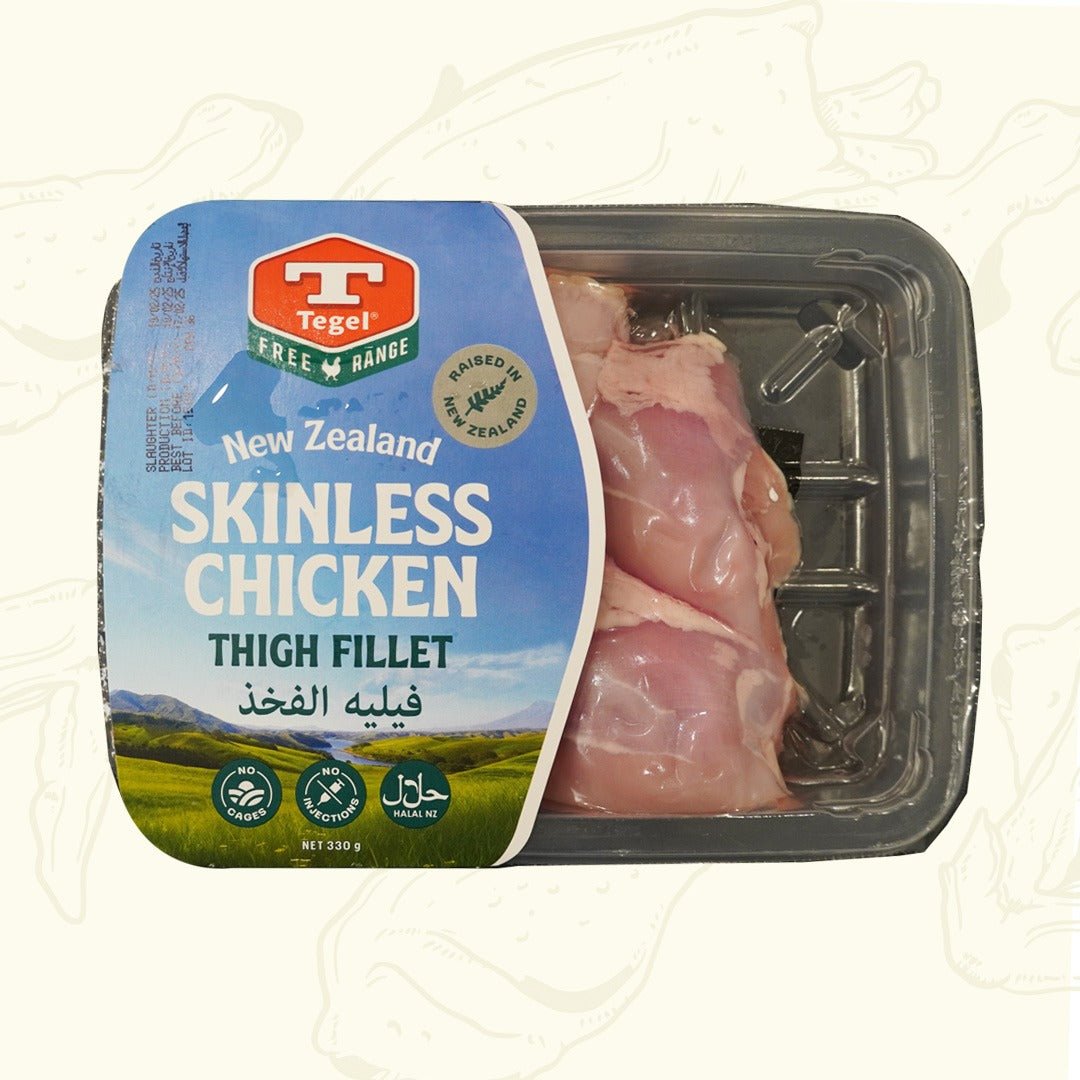 Tegel Fresh Skinless Chicken Thigh Fillet 330g/pack - Prime Gourmet Online