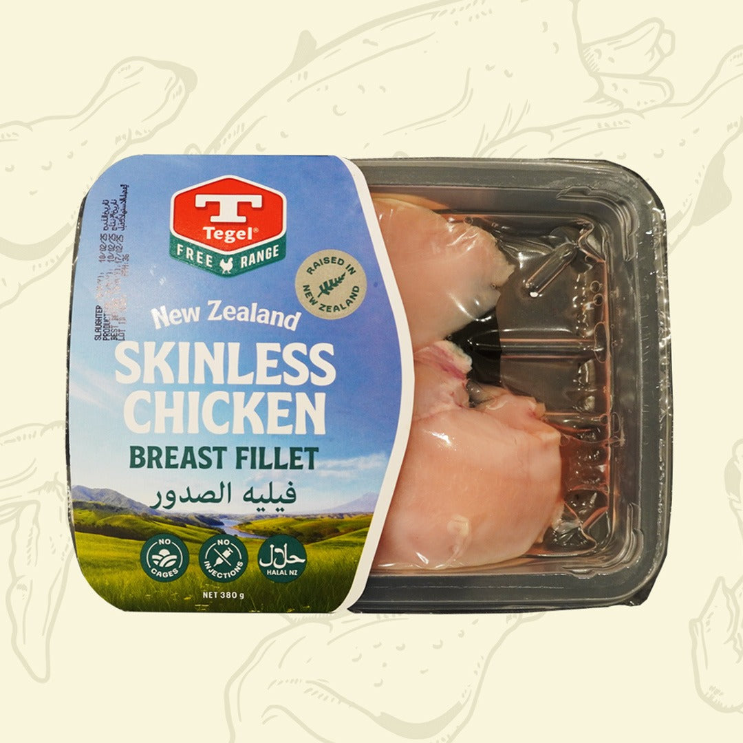 Tegel Fresh Skinless Chicken Breast Fillet 380g/pack